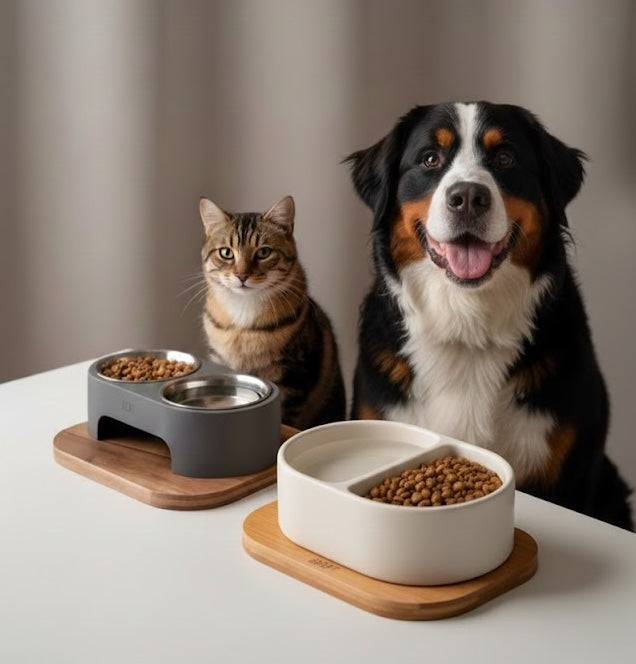 Pet bowls and feeders for dogs and cats