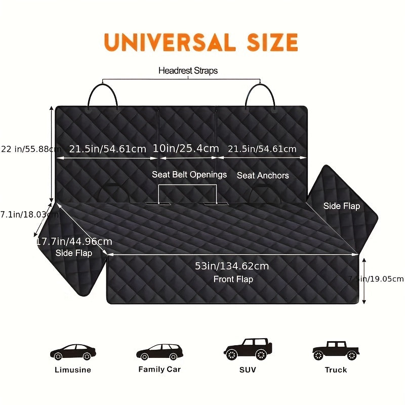 Waterproof Car Seat Cover Hammock for Dogs