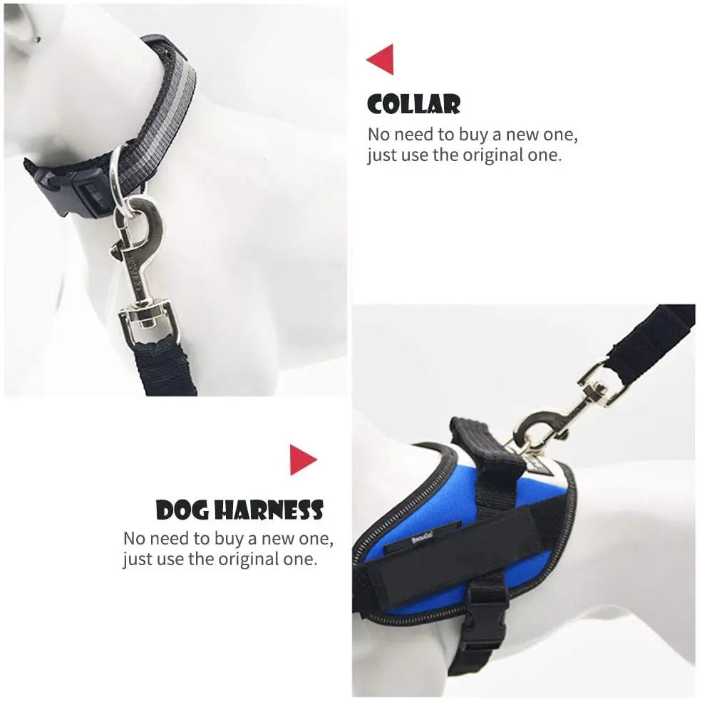 Cat and dog seat belt harness clip