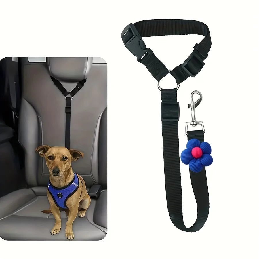 Adjustable Pet Seat Belt for Car Safety