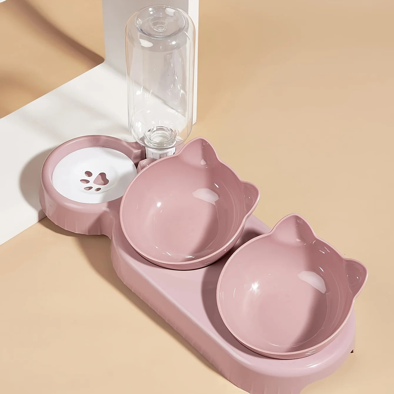 Pet Bowls with Automatic Water Feeder