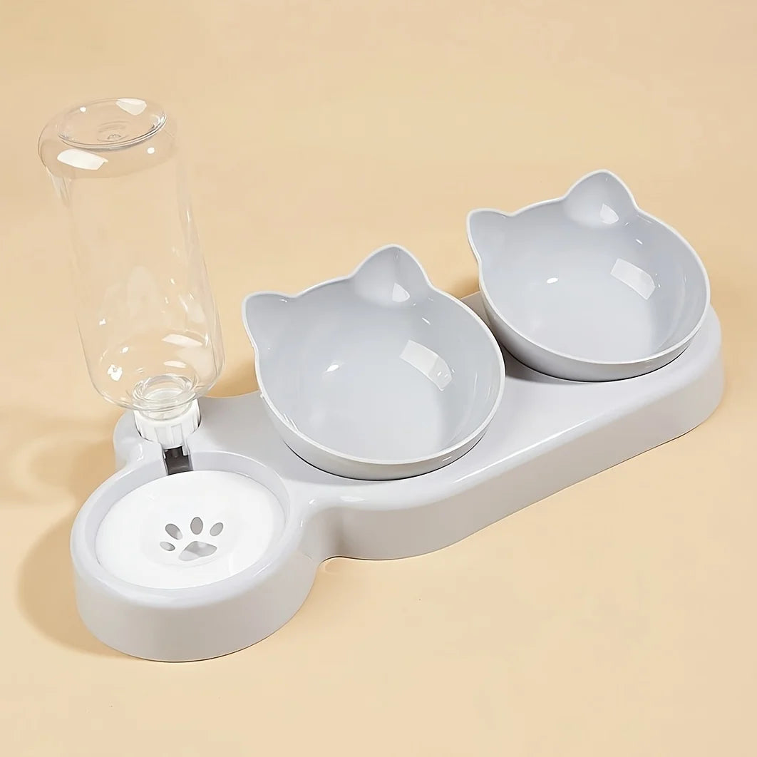 Pet Bowls with Automatic Water Feeder