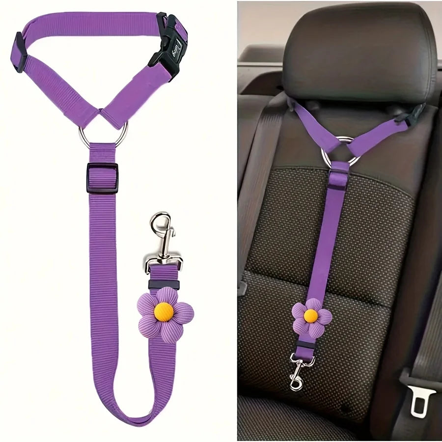Adjustable Pet Seat Belt for Car Safety