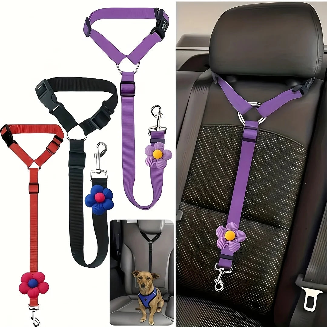 Adjustable Pet Seat Belt for Car Safety
