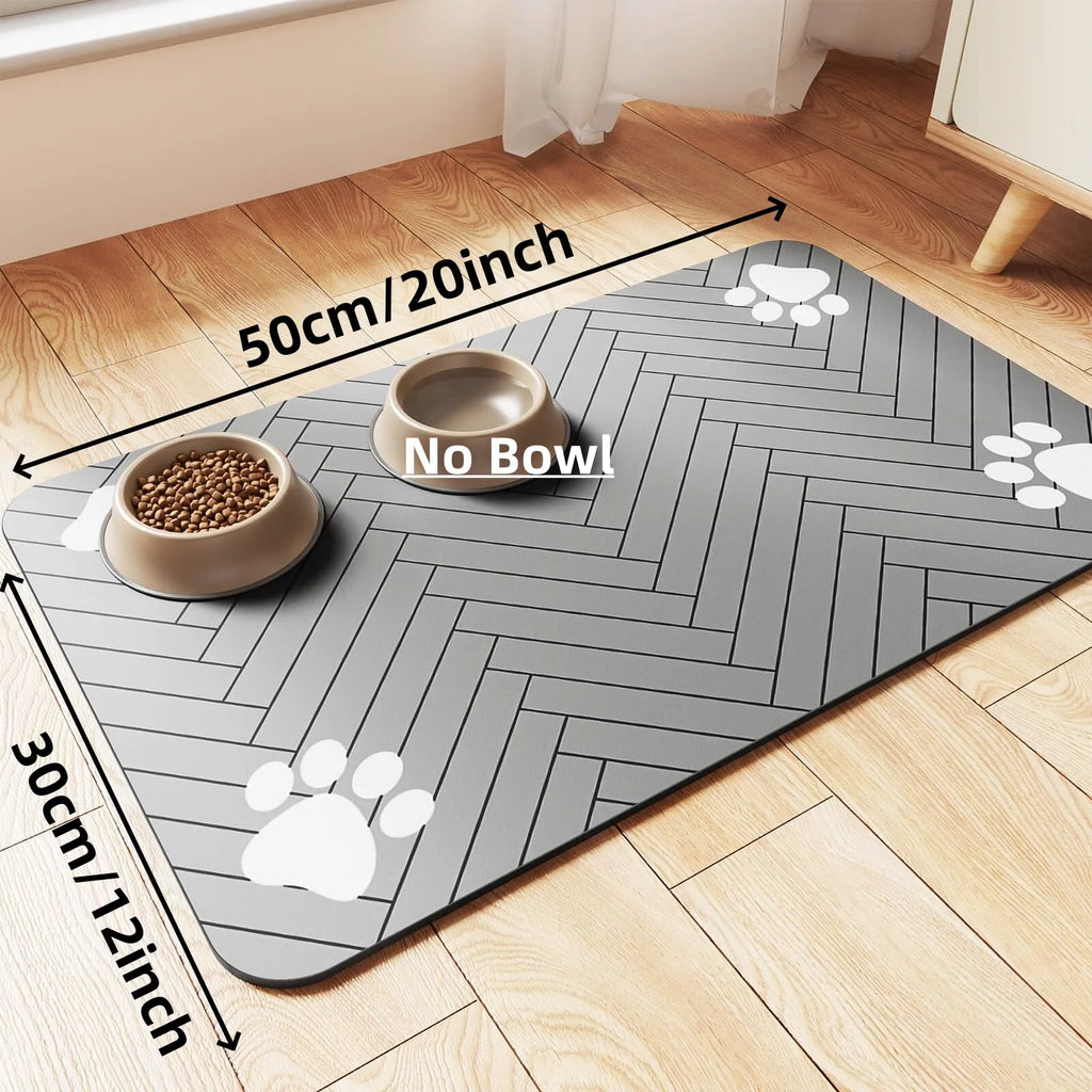 Absorbent Pet Feeding Mat | Non-Slip Food Mat for Pets