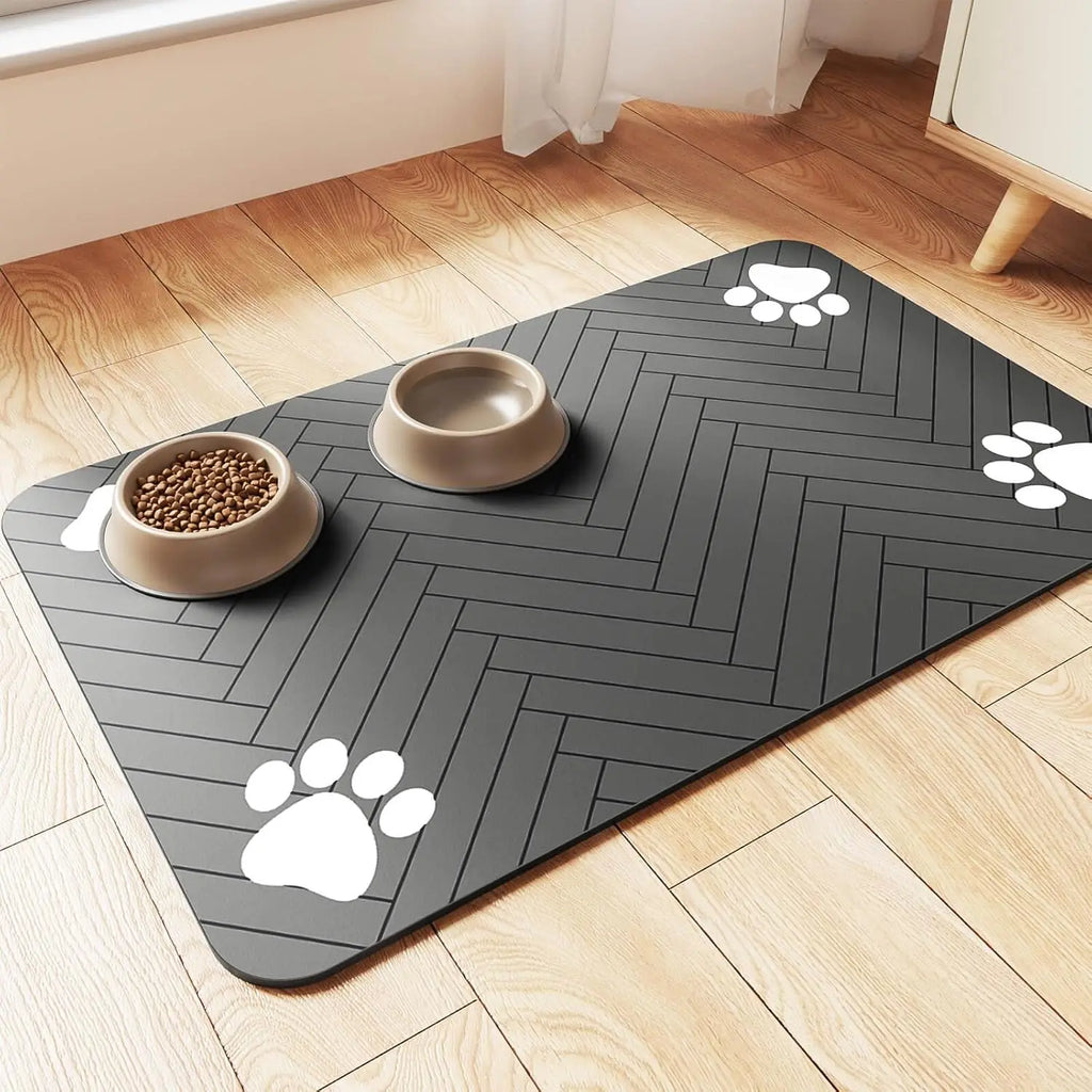 Absorbent Pet Feeding Mat | Non-Slip Food Mat for Pets