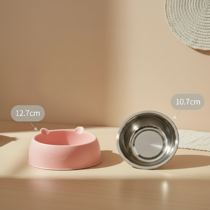 Elevated Cat Bowl Tilted | Comfort Feeding