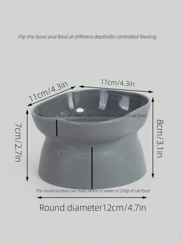 Anti-Slip Plastic Pet Bowl for Dogs & Cats