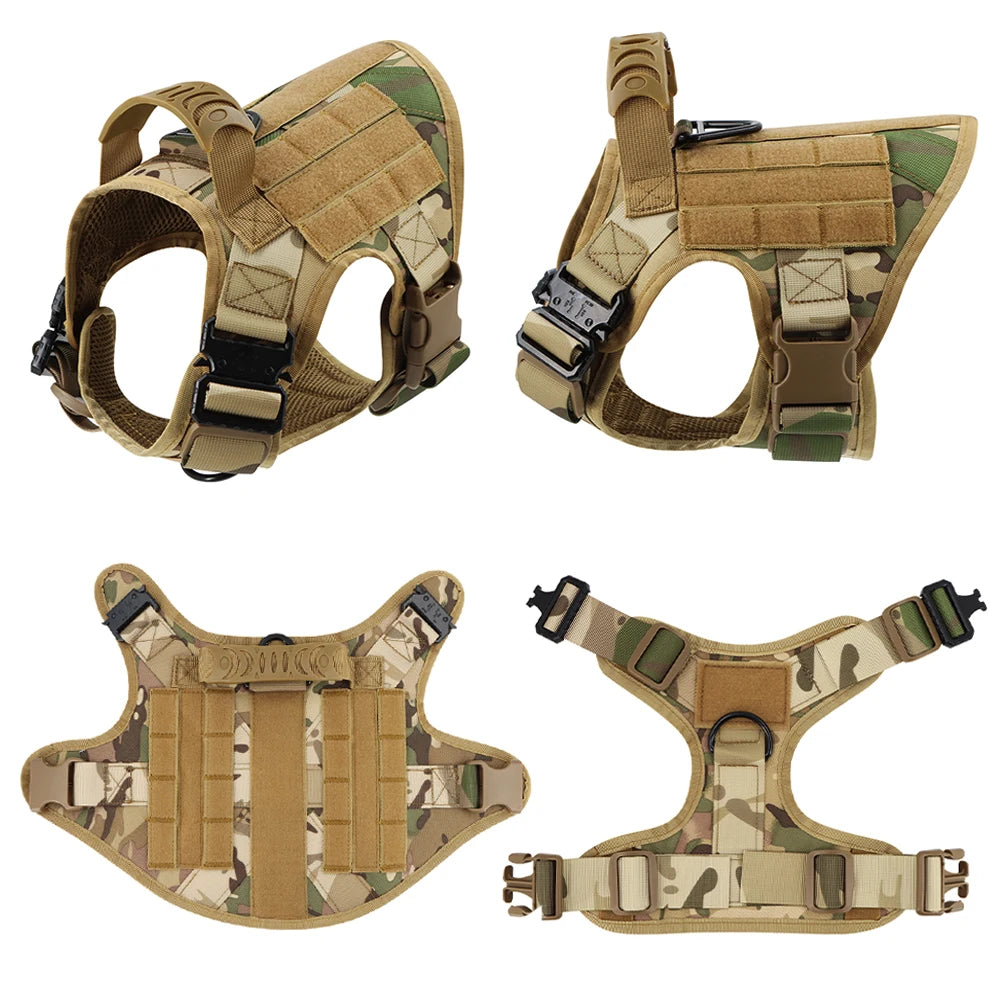 Tactical Dog Vest Collar & Leash Training Set