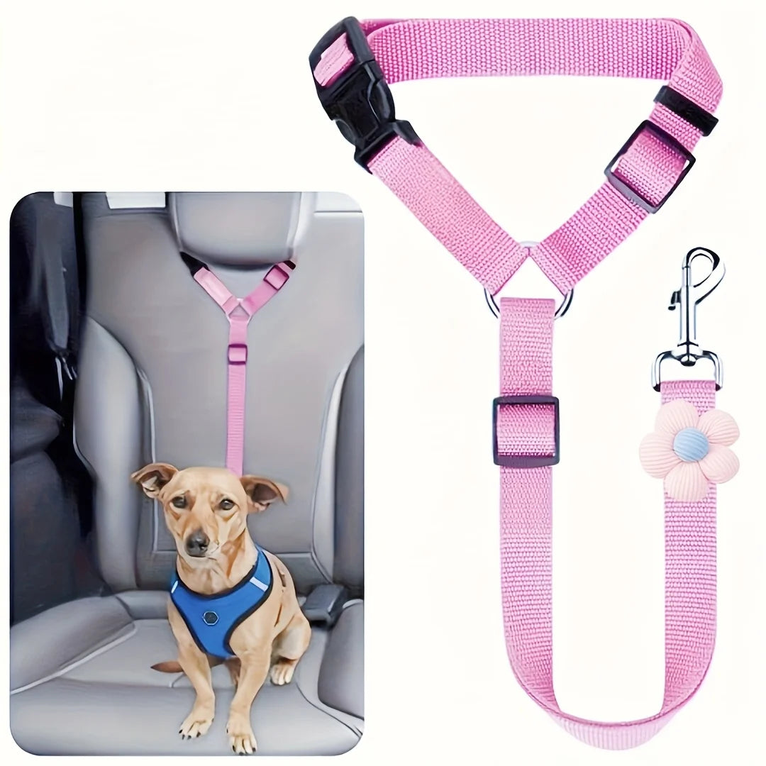 Adjustable Pet Seat Belt for Car Safety