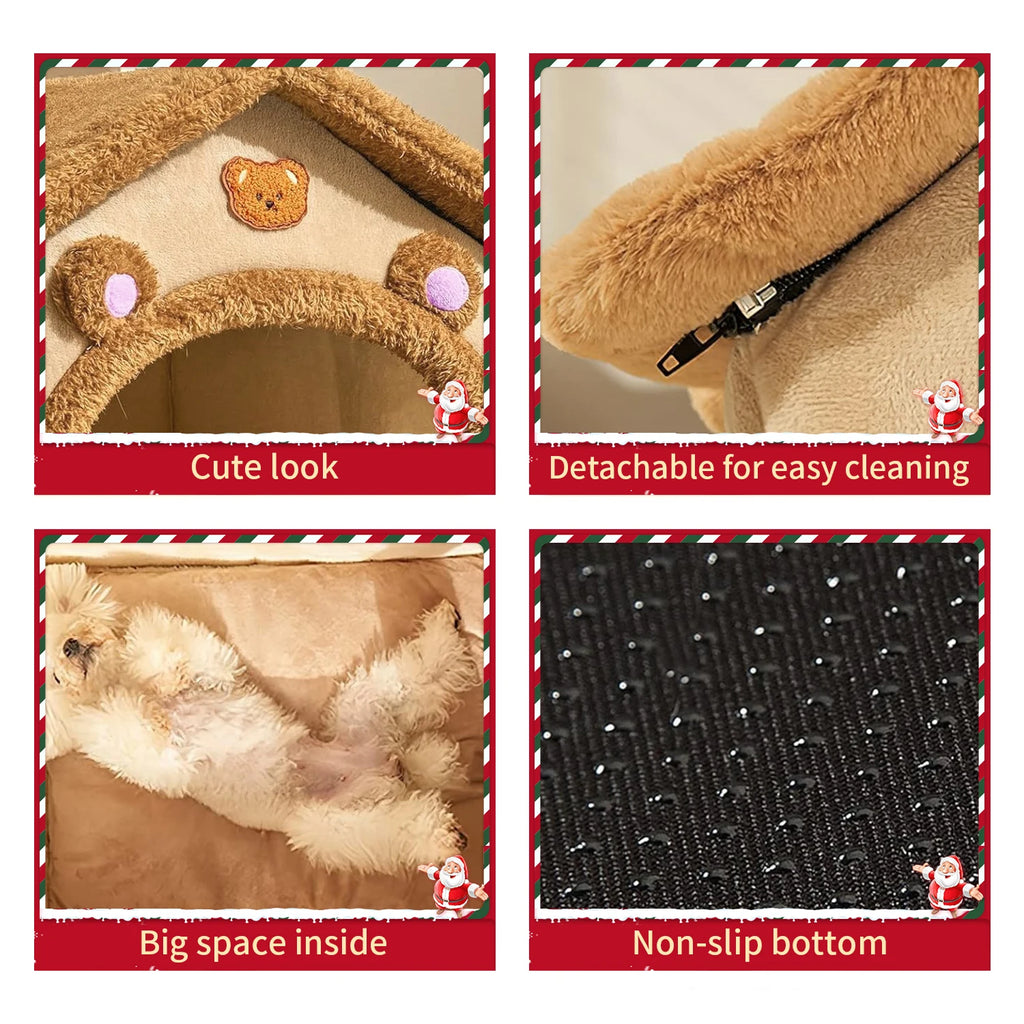 Plush Pet Bed for Dogs & Cats – Warm & Comfortable