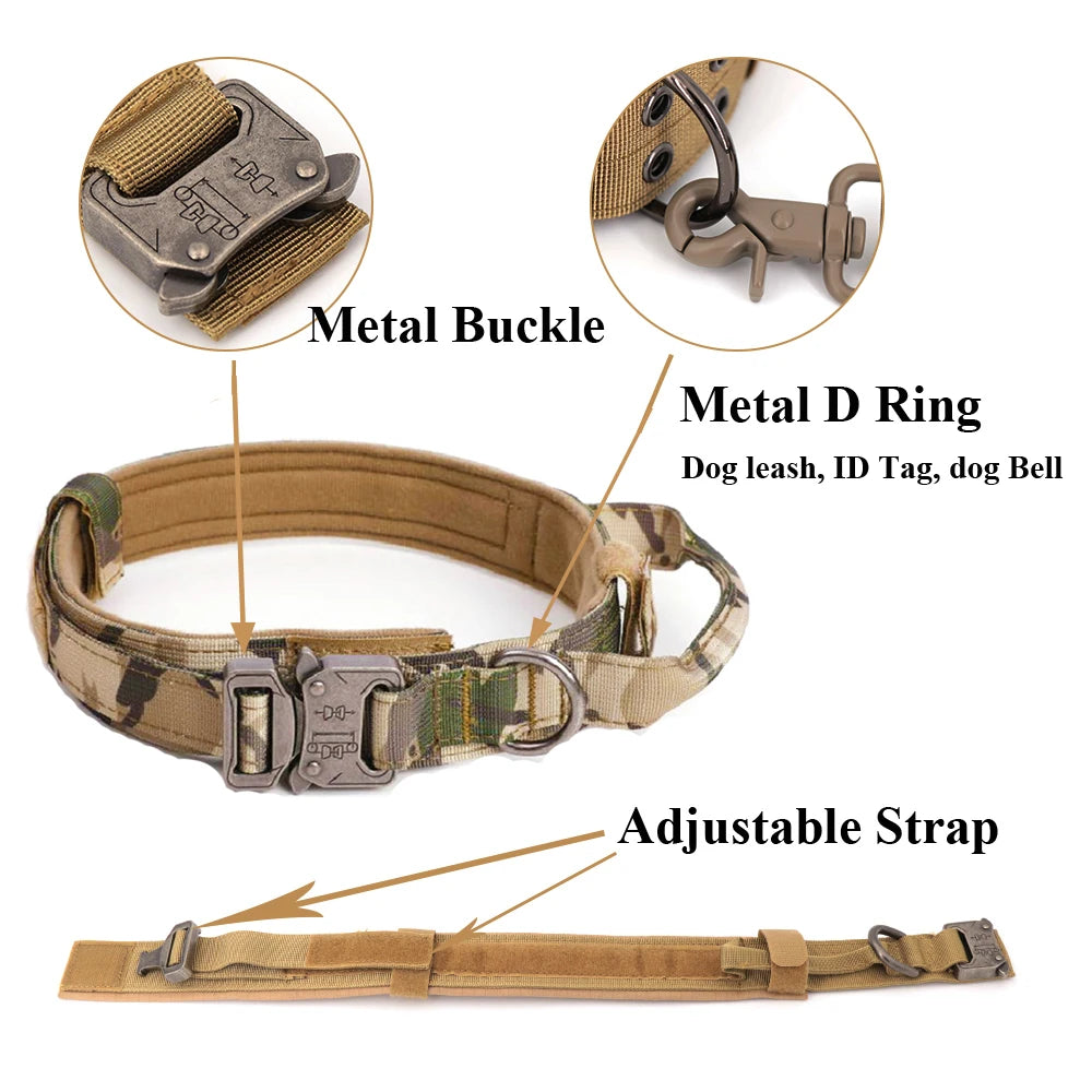 Tactical Dog Vest Collar & Leash Training Set