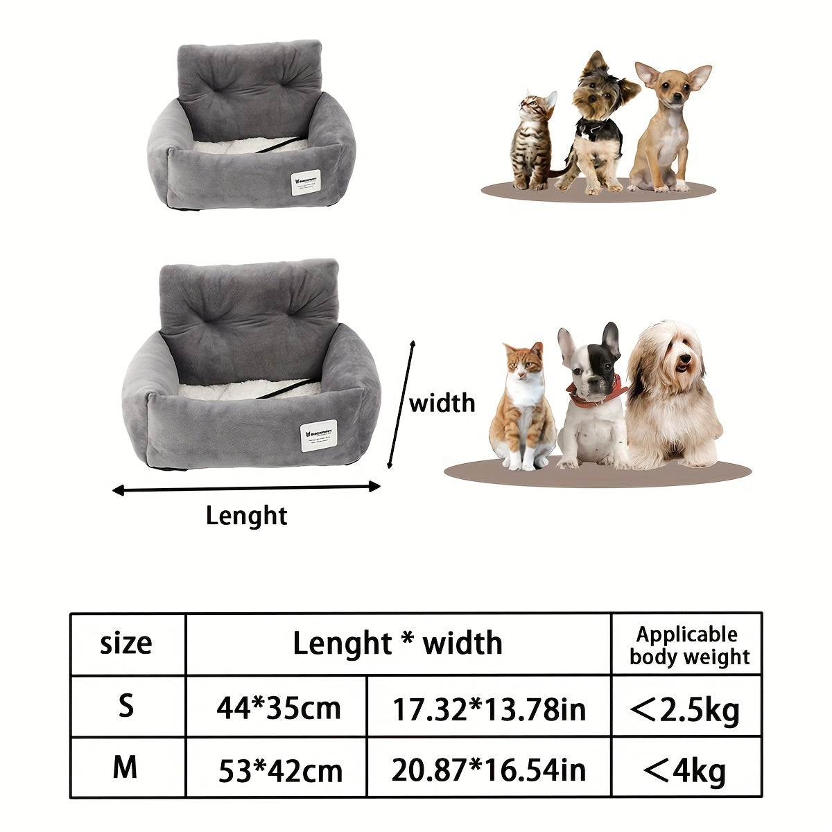 Secure Pet Travel Seat for Cars