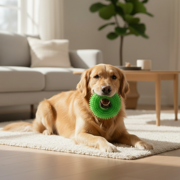 non toxic TPR rubber dog toy for teeth cleaning