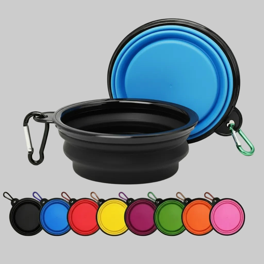 folding silicone dog bowl