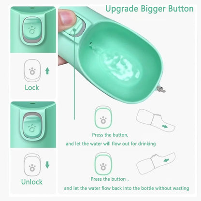 Pet Portable Big Dog Water Bottle for Small Large Dogs Outdoor Hiking Leakproof Puppy Drinking Bowls pink white blue gray black travel accessories