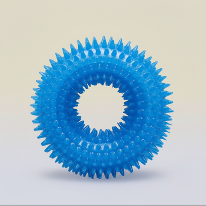 durable dog chew toy squeaky ring for aggressive chewers