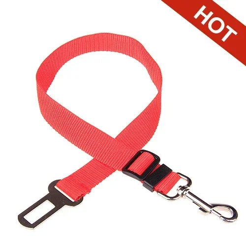 Adjustable dog car seat belt safety leash