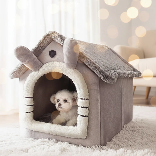 cozy cave dog bed for small dogs